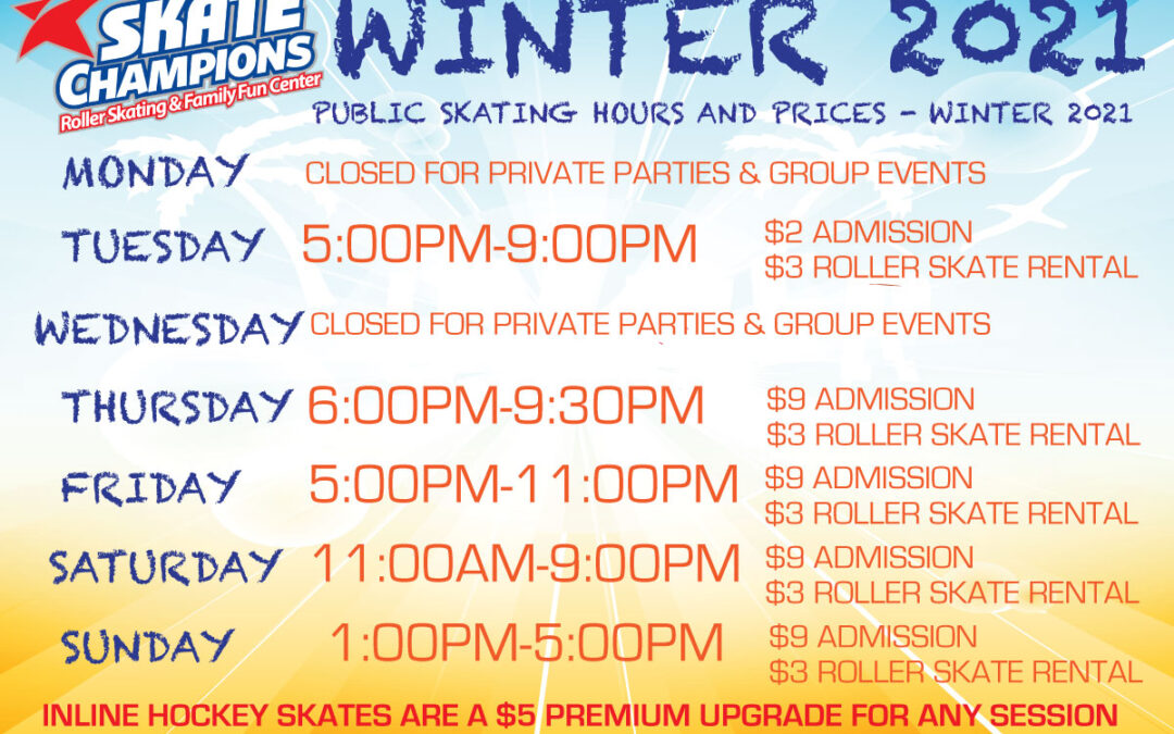 Winter 2021 Hours