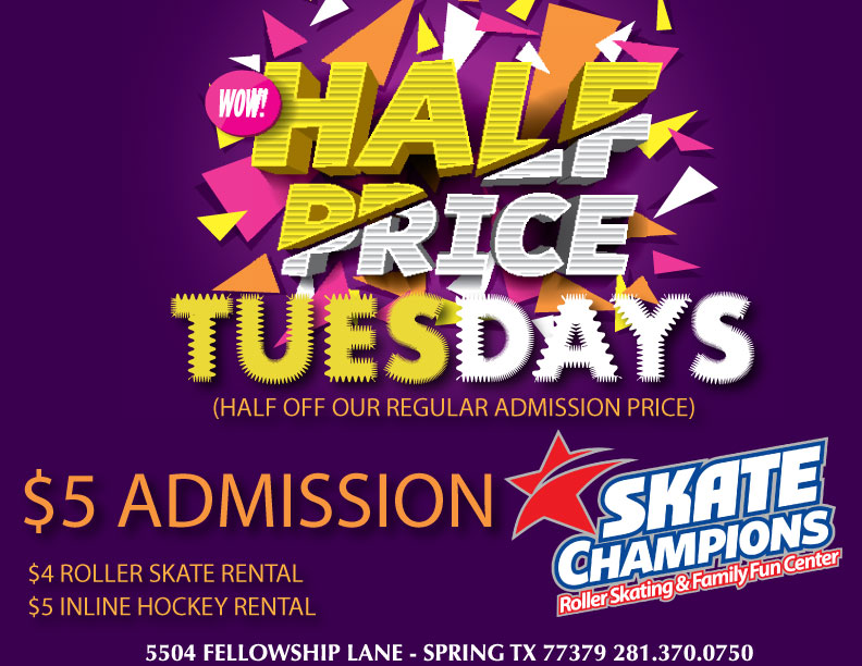 Half-price Tuesdays