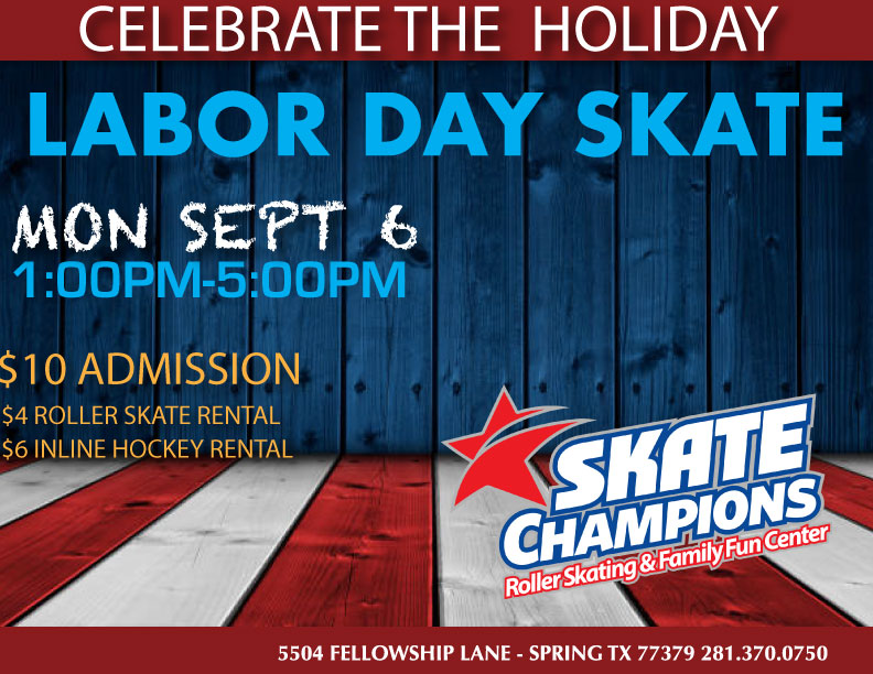 Open Labor Day Monday!